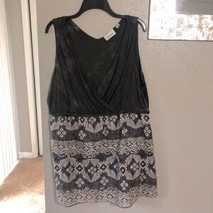 Avenue tie dye plus size blouse